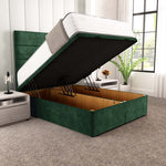 Athens Ottoman Divan Bed - Emerald Coniston