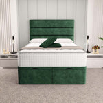 Athens Ottoman Divan Bed - Emerald Coniston