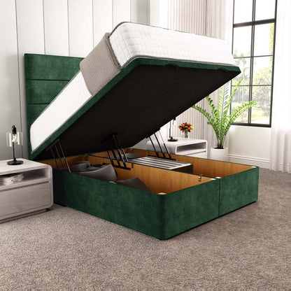 Athens Ottoman Divan Bed - Emerald Coniston