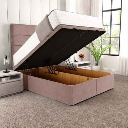 Athens Ottoman Divan Bed - Mauve Naples