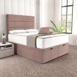 Athens Ottoman Divan Bed - Mauve Naples