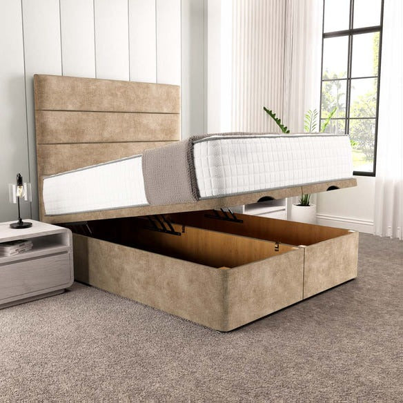 Athens Ottoman Divan Bed - Mink Coniston