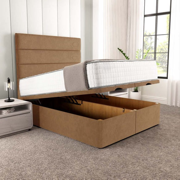 Athens Ottoman Divan Bed - Mink Naples