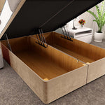 Athens Ottoman Divan Bed - Mink Plush Velvet