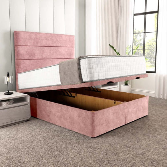 Athens Ottoman Divan Bed - Pink Coniston