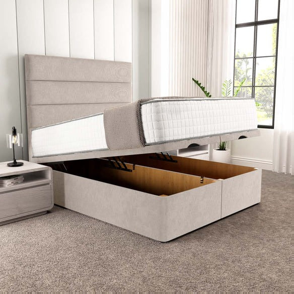 Athens Ottoman Divan Bed - Seal Grey Naples