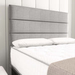 Athens Ottoman Divan Bed - Silver Linoso
