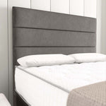 Athens Ottoman Divan Bed - Slate Grey Naples
