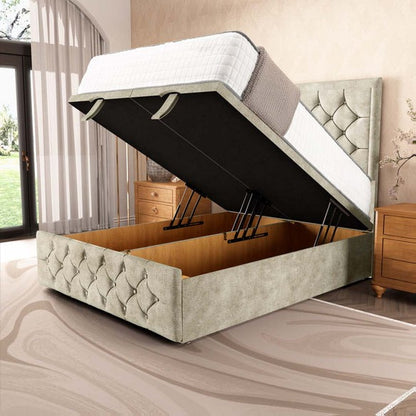 Barcelona Ottoman Divan Bed - Almond Coniston