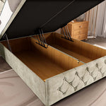 Barcelona Ottoman Divan Bed - Almond Coniston