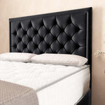Barcelona Ottoman Divan Bed - Black Plush Velvet