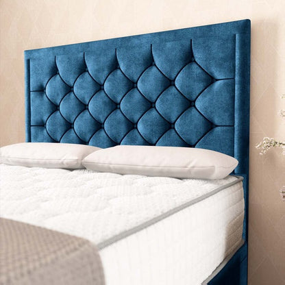 Barcelona Ottoman Divan Bed - Blue Coniston