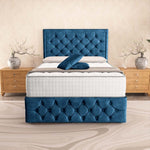 Barcelona Ottoman Divan Bed - Blue Coniston