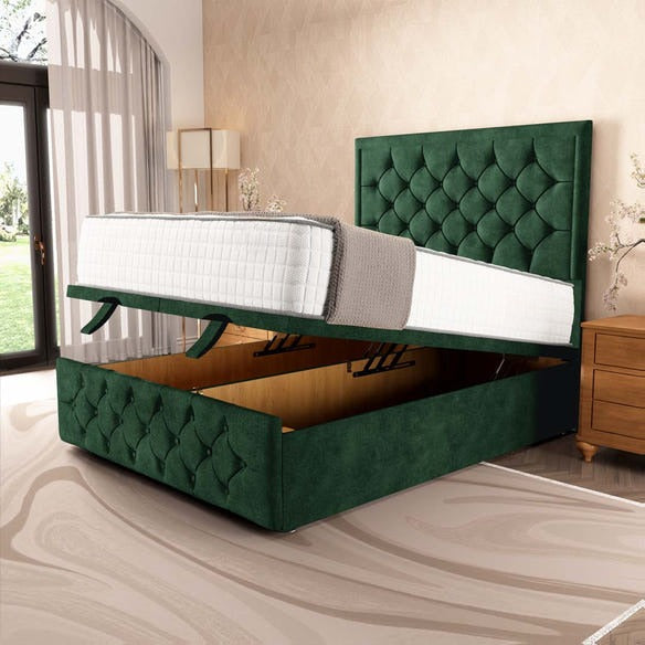 Barcelona Ottoman Divan Bed - Emerald Coniston