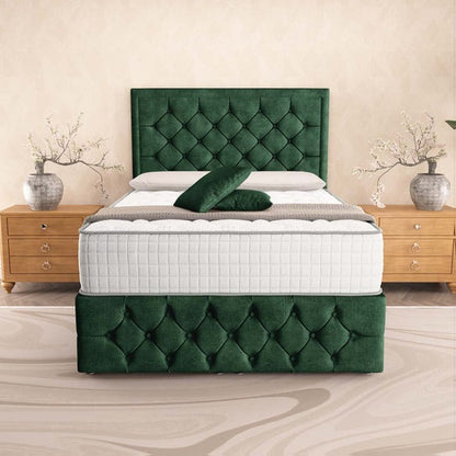 Barcelona Ottoman Divan Bed - Emerald Coniston