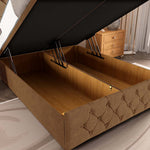 Barcelona Ottoman Divan Bed - Mink Naples