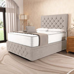 Barcelona Ottoman Divan Bed - Seal Grey Naples