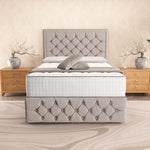 Barcelona Ottoman Divan Bed - Seal Grey Naples