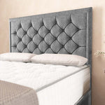 Barcelona Ottoman Divan Bed - Silver Chenille