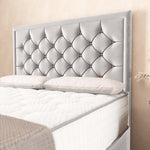 Barcelona Ottoman Divan Bed - Silver Plush Velvet