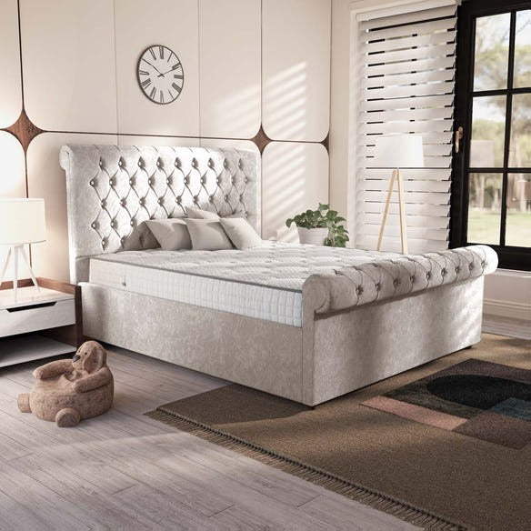 Berlin Upholstered Bed - Seal Grey Naples
