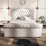 Berlin Upholstered Ottoman Bed - Seal Grey Naples