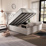 Berlin Upholstered Ottoman Bed - Seal Grey Naples