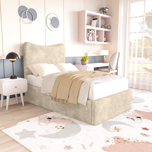 Cairo Kids Upholstered Bed - Almond Coniston