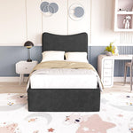 Cairo Kids Upholstered Bed - Black Naples