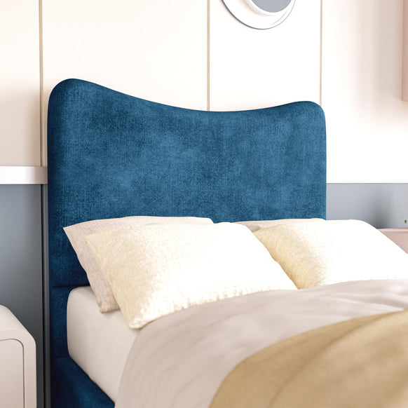 Cairo Kids Upholstered Bed - Blue Coniston