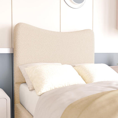 Cairo Kids Upholstered Bed - Cream Boucle