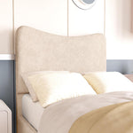 Cairo Kids Upholstered Bed - Cream Naples
