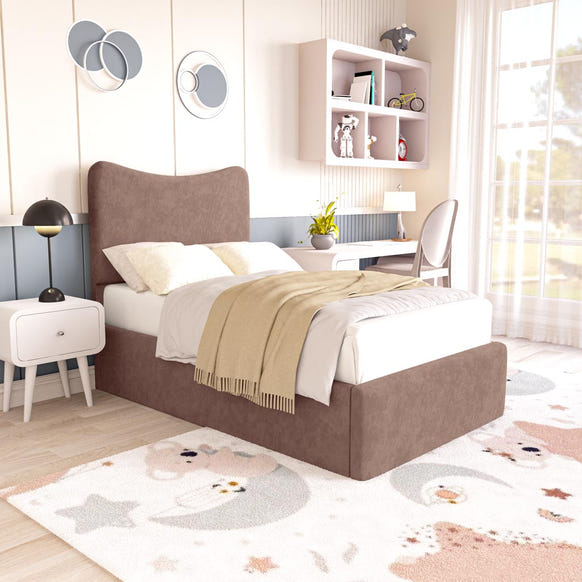 Cairo Kids Upholstered Bed - Mauve Naples