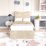 Cairo Kids Upholstered Ottoman Bed - Almond Coniston