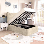 Cairo Kids Upholstered Ottoman Bed - Almond Coniston