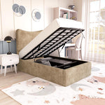 Cairo Kids Upholstered Ottoman Bed - Mink Coniston