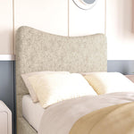 Cairo Kids Upholstered Ottoman Bed - Cream Chenille
