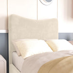 Cairo Kids Upholstered Ottoman Bed - Cream Plush Velvet
