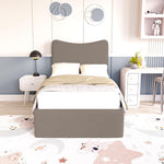 Cairo Kids Upholstered Ottoman Bed - Mink Boucle