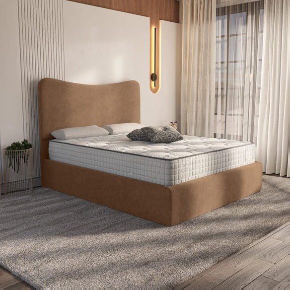 Cairo Upholstered Bed - Mink Naples