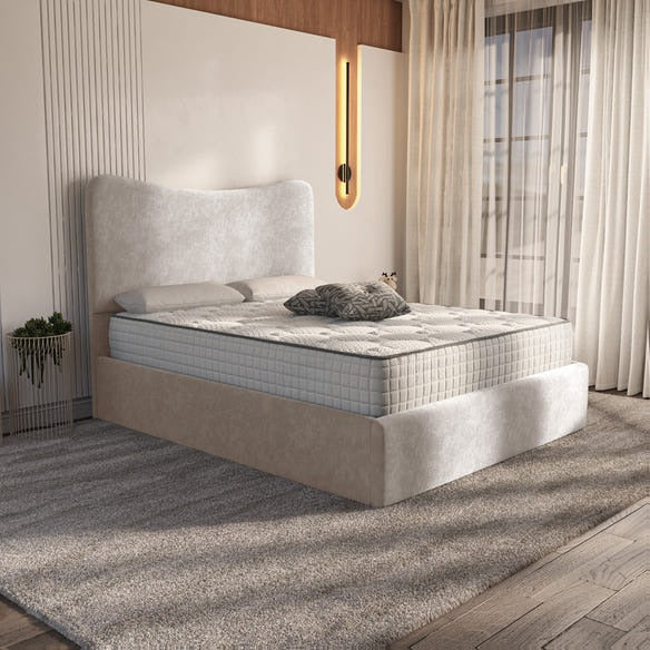 Cairo Upholstered Bed - Seal Grey Naples