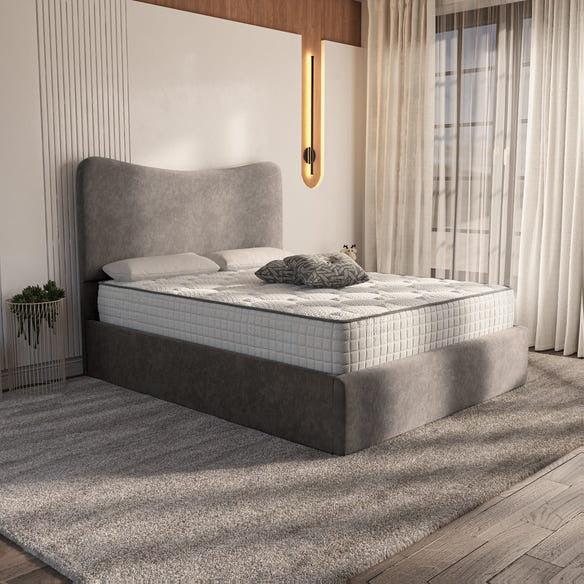 Cairo Upholstered Bed - Slate Grey Naples