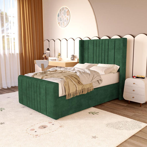 Cambridge Kids Upholstered Bed - Emerald Coniston