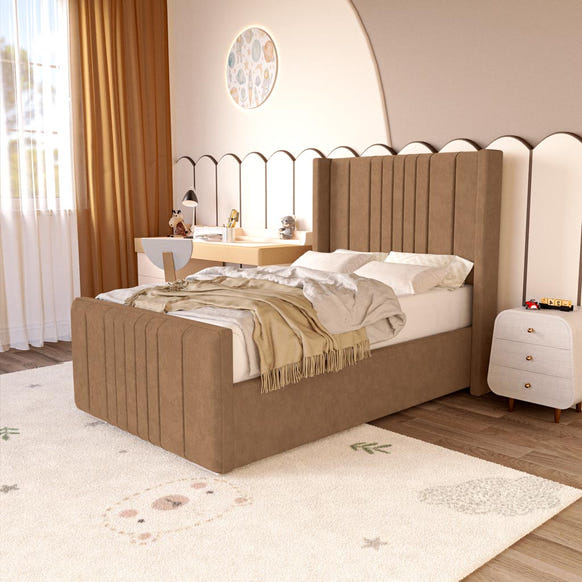 Cambridge Kids Upholstered Bed - Mink Naples