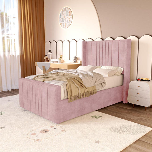 Cambridge Kids Upholstered Bed - Pink Coniston