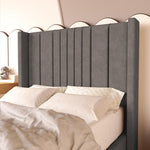 Cambridge Kids Upholstered Bed - Slate Grey Naples