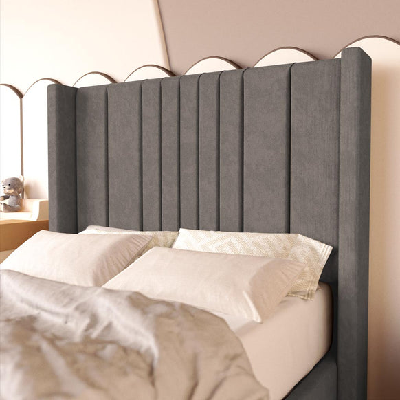 Cambridge Kids Upholstered Bed - Slate Grey Naples