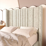 Cambridge Kids Upholstered Ottoman Bed - Cream Chenille