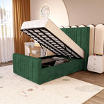 Cambridge Kids Upholstered Ottoman Bed - Emerald Coniston