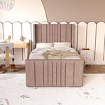 Cambridge Kids Upholstered Ottoman Bed - Mauve Naples